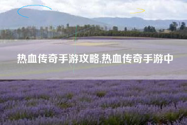 热血传奇手游攻略,热血传奇手游中