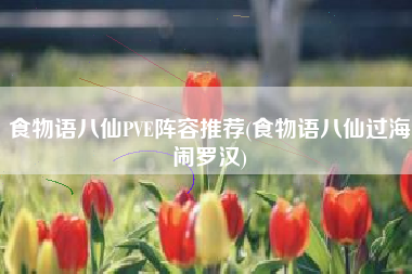 食物语八仙PVE阵容推荐(食物语八仙过海闹罗汉)