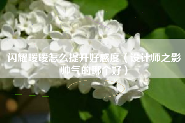 闪耀暖暖怎么提升好感度（设计师之影帅气的哪个好）