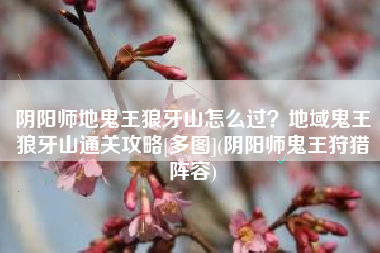 阴阳师地鬼王狼牙山怎么过？地域鬼王狼牙山通关攻略[多图](阴阳师鬼王狩猎阵容)