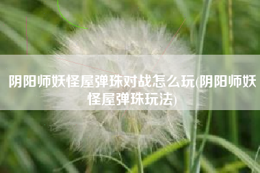阴阳师妖怪屋弹珠对战怎么玩(阴阳师妖怪屋弹珠玩法)
