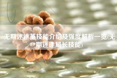 无期迷途堇技能介绍及强度解析一览(无期迷途局长技能)