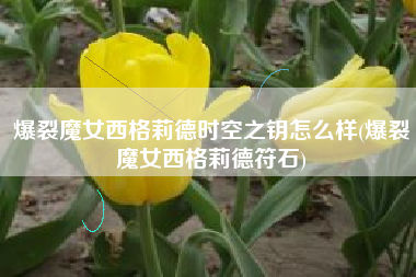 爆裂魔女西格莉德时空之钥怎么样(爆裂魔女西格莉德符石)