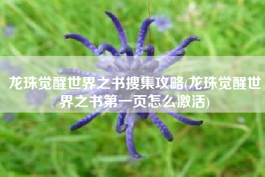 龙珠觉醒世界之书搜集攻略(龙珠觉醒世界之书第一页怎么激活)