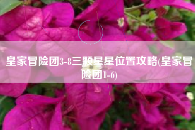 皇家冒险团3-8三颗星星位置攻略(皇家冒险团1-6)