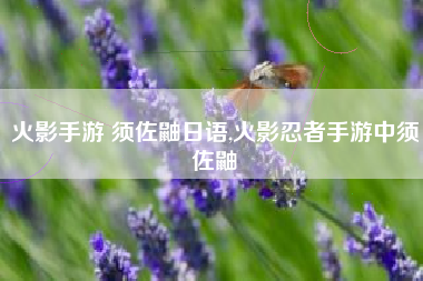 火影手游 须佐鼬日语,火影忍者手游中须佐鼬