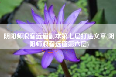 阴阳师浪客远道副本第七层打法文章(阴阳师浪客远道第六层)