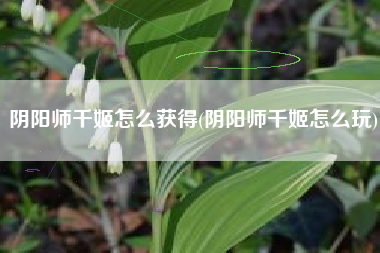 阴阳师千姬怎么获得(阴阳师千姬怎么玩)