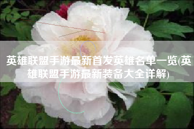英雄联盟手游最新首发英雄名单一览(英雄联盟手游最新装备大全详解)