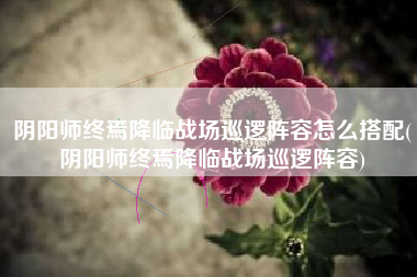 阴阳师终焉降临战场巡逻阵容怎么搭配(阴阳师终焉降临战场巡逻阵容)