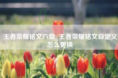 王者荣耀铭文六级_王者荣耀铭文自定义怎么更换