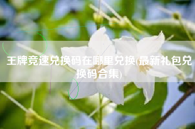 王牌竞速兑换码在哪里兑换(最新礼包兑换码合集)