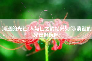 消逝的光芒2人与仁之战结局如何(消逝的光芒好玩吗)