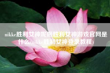 nikke胜利女神妮姬胜利女神游戏官网是什么(nikke胜利女神登录教程)