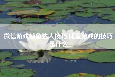 微信游戏捕鱼达人技巧,捕鱼游戏的技巧是什么