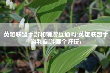 英雄联盟手游和端游互通吗(英雄联盟手游和端游哪个好玩)