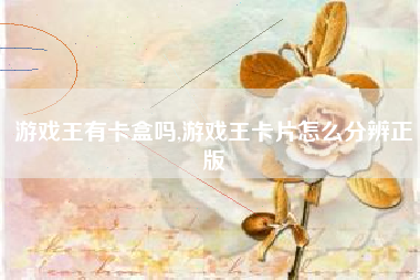游戏王有卡盒吗,游戏王卡片怎么分辨正版