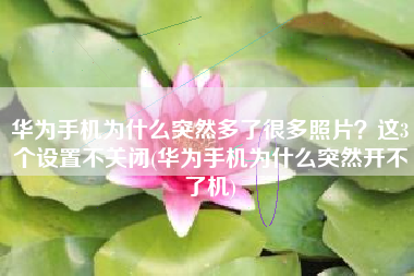 华为手机为什么突然多了很多照片？这3个设置不关闭(华为手机为什么突然开不了机)