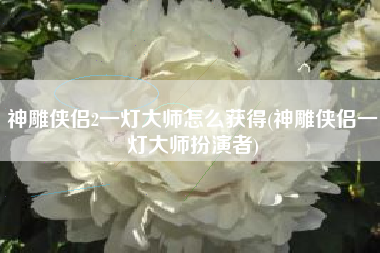神雕侠侣2一灯大师怎么获得(神雕侠侣一灯大师扮演者)