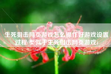 生死狙击网页游戏怎么操作好游戏设置过程(类似于生死狙击网页游戏)