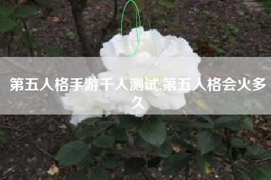 第五人格手游千人测试,第五人格会火多久