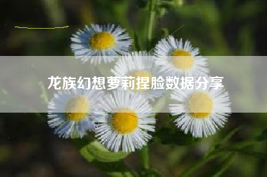 龙族幻想萝莉捏脸数据分享