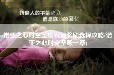 诺亚之心时空圣殿祝福奖励选择攻略(诺亚之心时空圣殿一章)