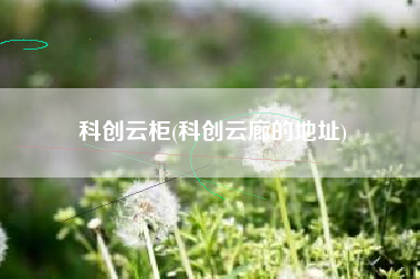 科创云柜(科创云廊的地址)