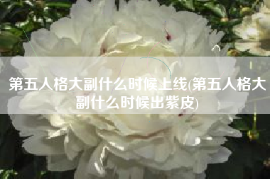 第五人格大副什么时候上线(第五人格大副什么时候出紫皮)