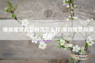 爆裂魔女夏日赫莎怎么样(爆裂魔女赫莎皮肤)