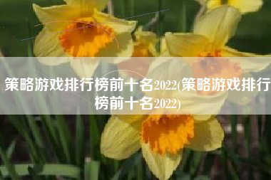 策略游戏排行榜前十名2022(策略游戏排行榜前十名2022)