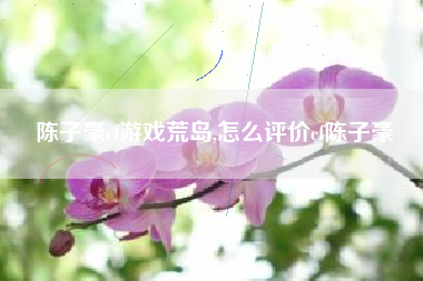 陈子豪cf游戏荒岛,怎么评价cf陈子豪