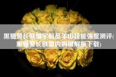 黑猫警长联盟宇航员羊山技能强度测评(黑猫警长联盟内购破解版下载)