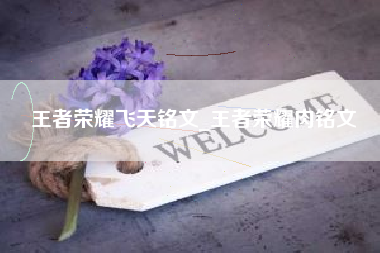 王者荣耀飞天铭文_王者荣耀肉铭文