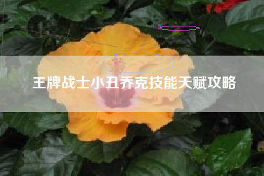 王牌战士小丑乔克技能天赋攻略