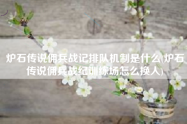 炉石传说佣兵战记排队机制是什么(炉石传说佣兵战纪训练场怎么换人)