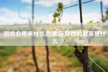 游戏会带来什么危害,玩游戏的危害是什么