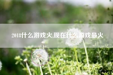 2018什么游戏火,现在什么游戏最火