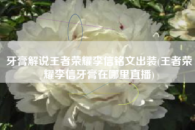 牙膏解说王者荣耀李信铭文出装(王者荣耀李信牙膏在哪里直播)