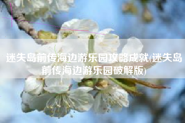 迷失岛前传海边游乐园攻略成就(迷失岛前传海边游乐园破解版)