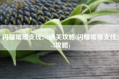 闪耀暖暖支线2-2通关攻略(闪耀暖暖支线2-5攻略)
