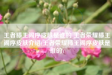 王者滕王阁序皮肤是谁的 王者荣耀滕王阁序皮肤介绍(王者荣耀滕王阁序皮肤是谁的)