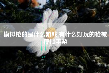 模拟枪的是什么游戏,有什么好玩的枪械模拟手游