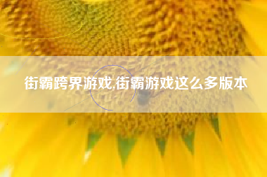 街霸跨界游戏,街霸游戏这么多版本