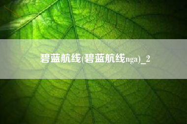 碧蓝航线(碧蓝航线nga)_2