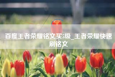 百度王者荣耀铭文买5级_王者荣耀快速刷铭文