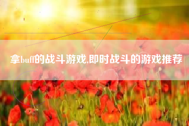 拿buff的战斗游戏,即时战斗的游戏推荐
