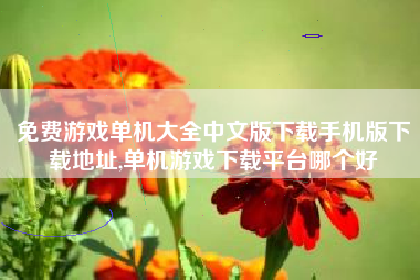 免费游戏单机大全中文版下载手机版下载地址,单机游戏下载平台哪个好