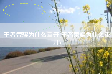 王者荣耀为什么重开(王者荣耀为什么重开)