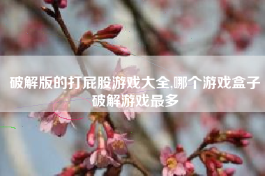 破解版的打屁股游戏大全,哪个游戏盒子破解游戏最多
